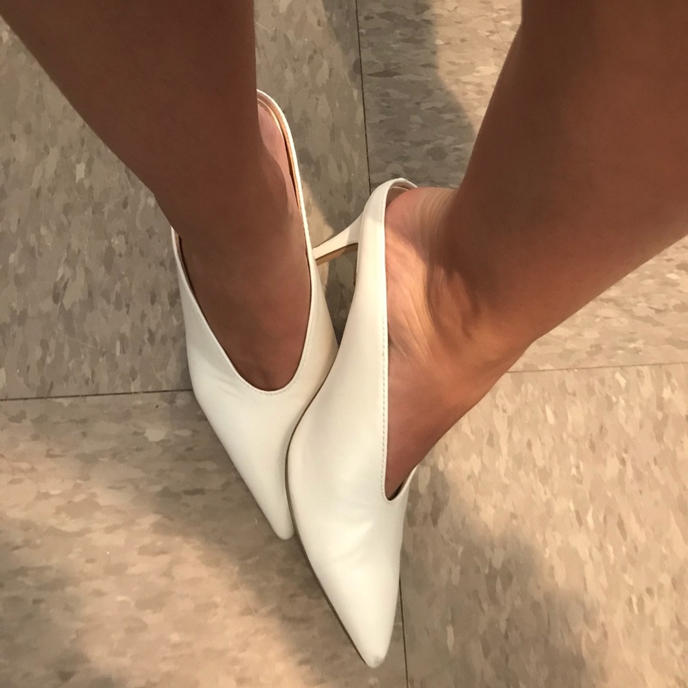 White Mule Heel